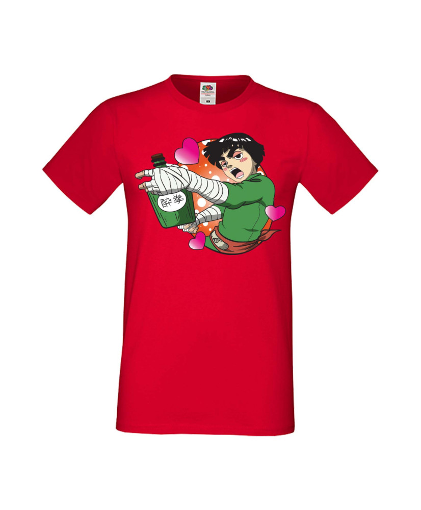 Мъжка Тениска Anime Manga Naruto Rock Lee Мъжка Тениска Anime Manga Naruto Rock Lee