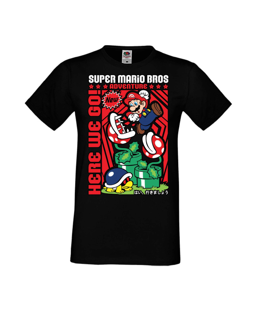 Мъжка Тениска Anime Manga Super Mario Bros