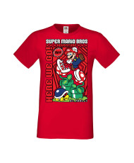 Мъжка Тениска Anime Manga Super Mario Bros