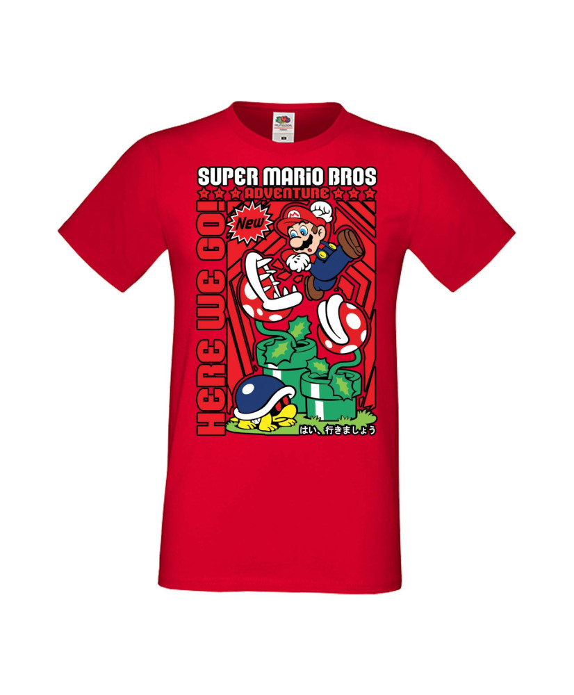 Мъжка Тениска Anime Manga Super Mario Bros