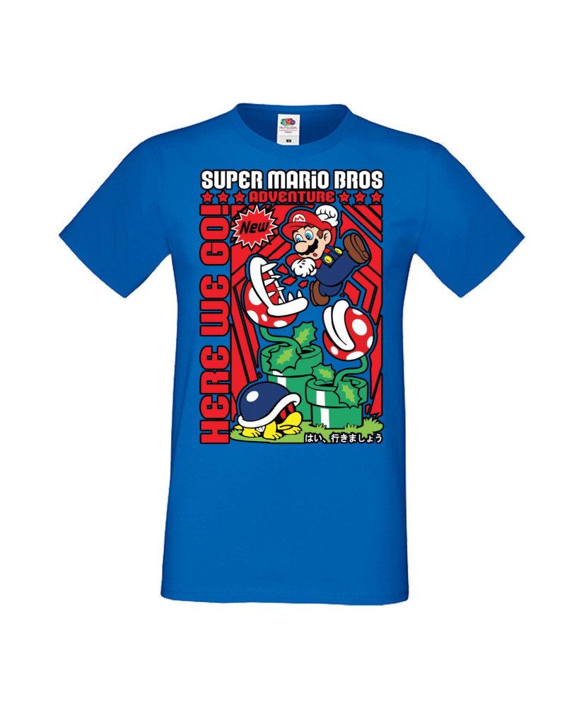 Мъжка Тениска Anime Manga Super Mario Bros