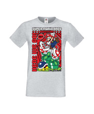 Мъжка Тениска Anime Manga Super Mario Bros