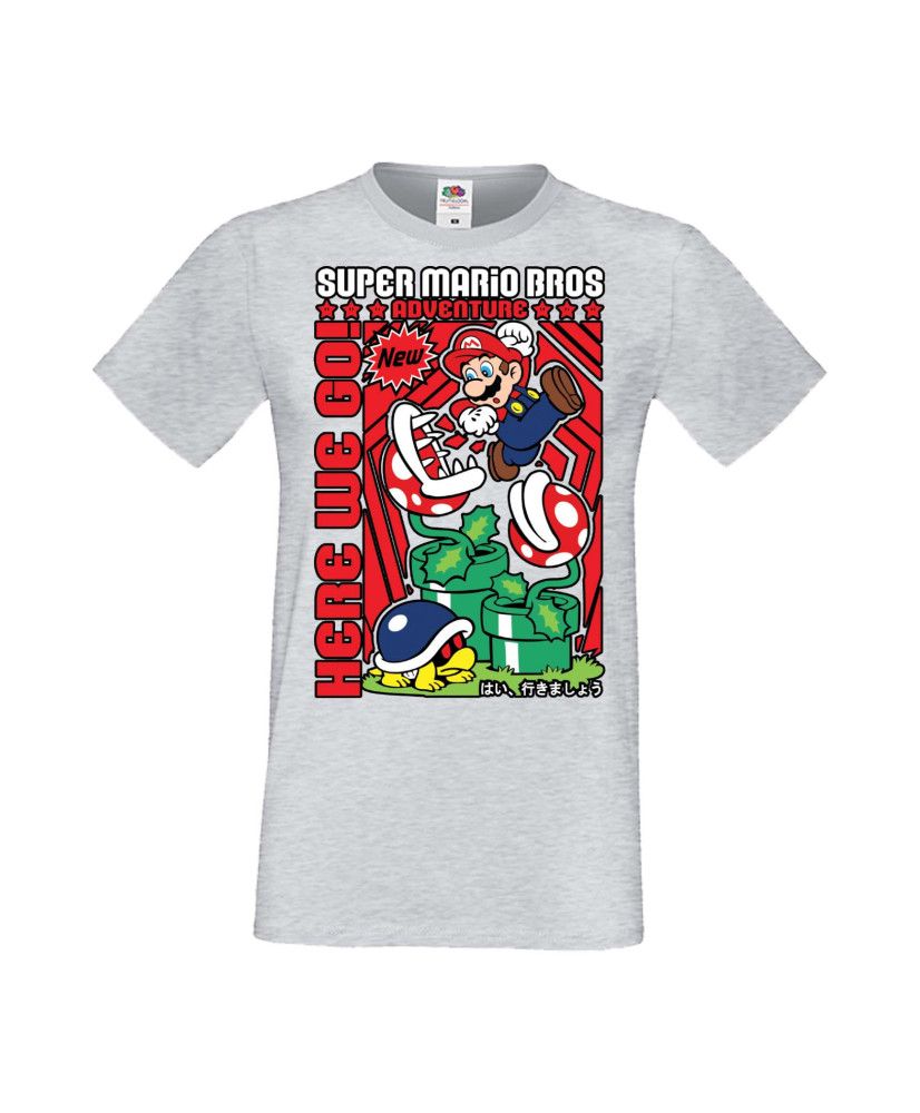 Мъжка Тениска Anime Manga Super Mario Bros