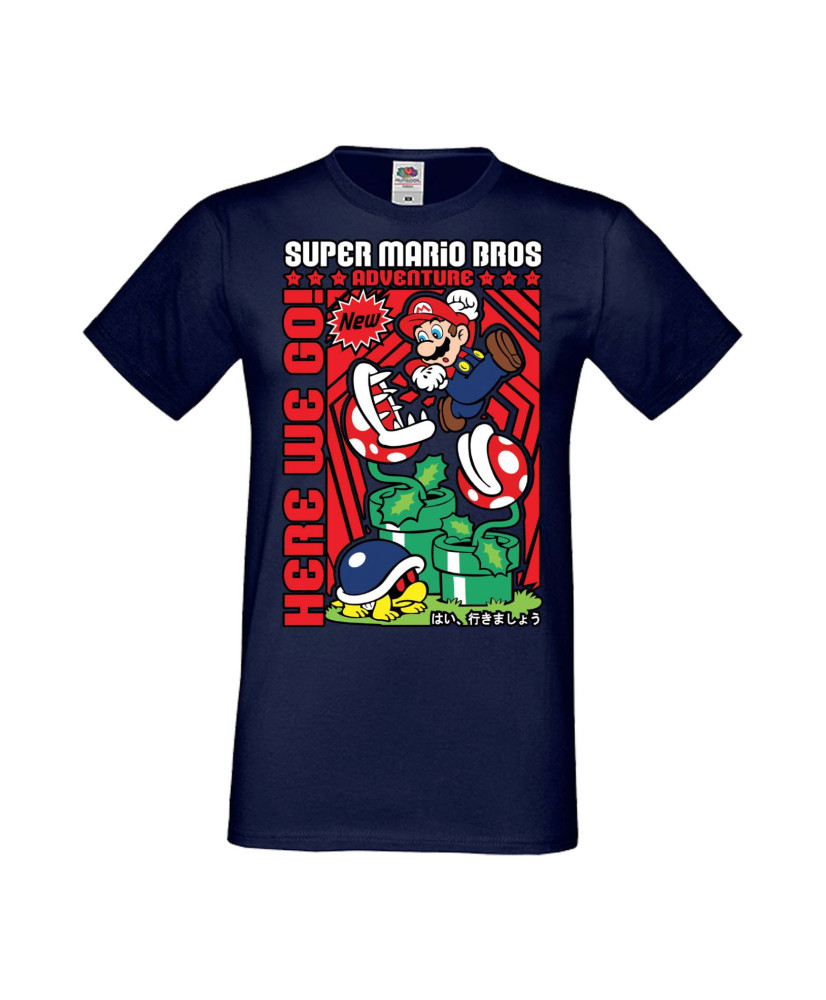 Мъжка Тениска Anime Manga Super Mario Bros