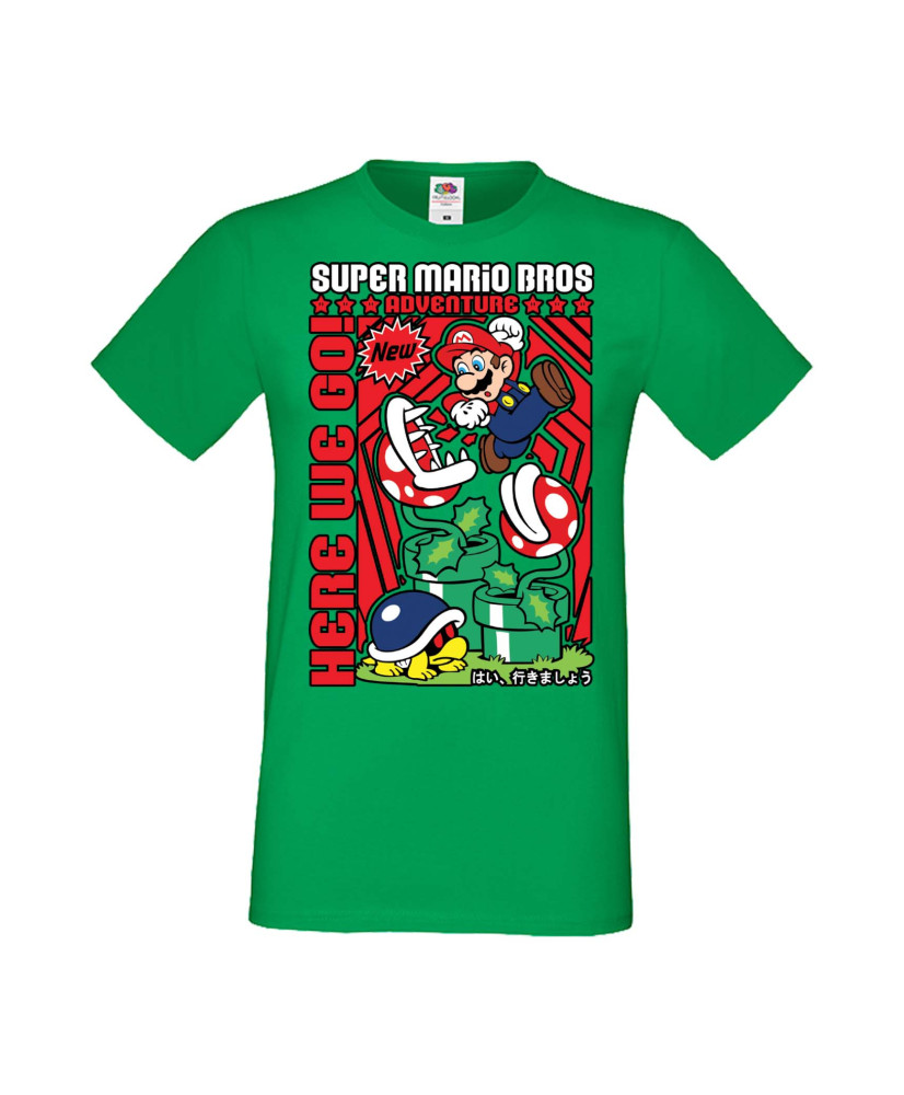Мъжка Тениска Anime Manga Super Mario Bros