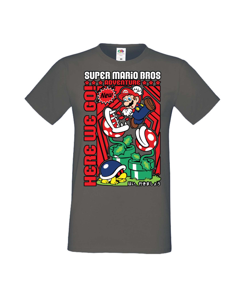 Мъжка Тениска Anime Manga Super Mario Bros