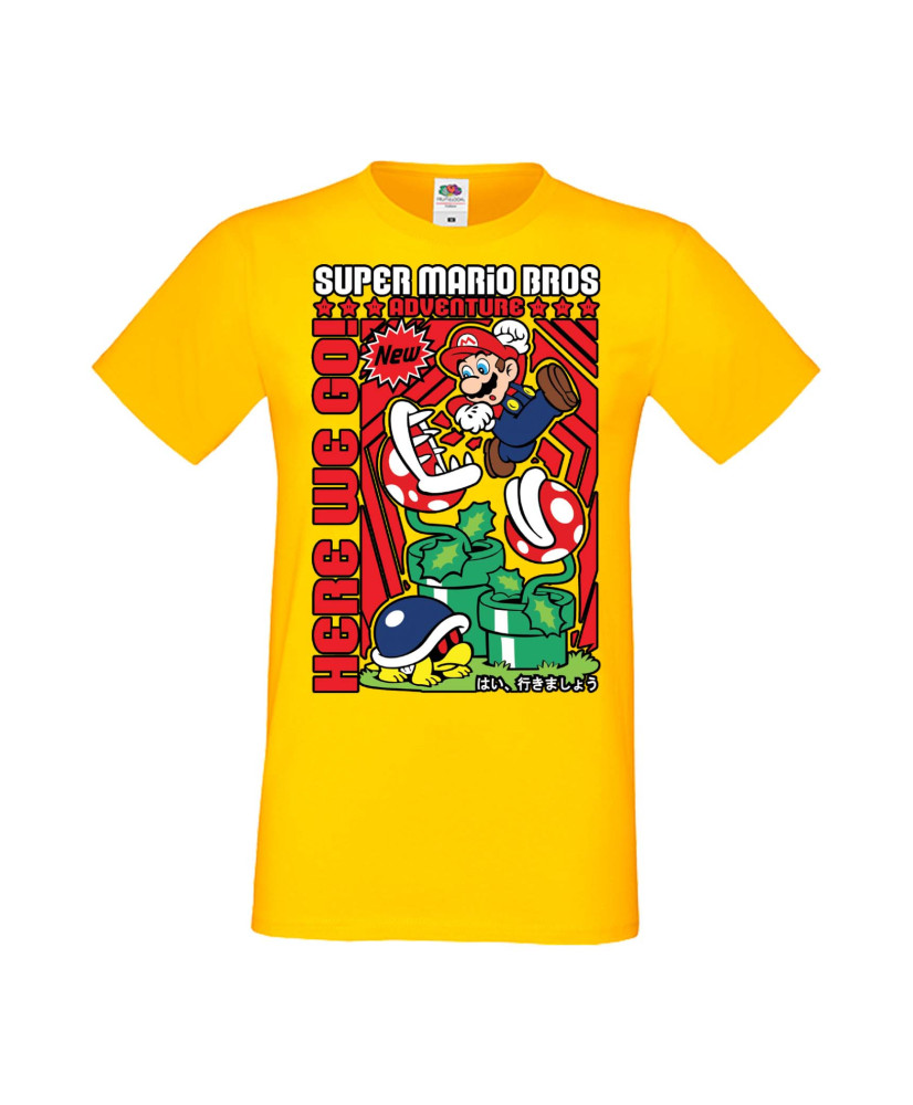 Мъжка Тениска Anime Manga Super Mario Bros