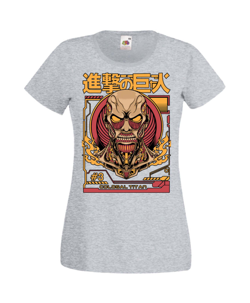 Дамска Тениска Manga Anime Attack On Titan Colosal Titan