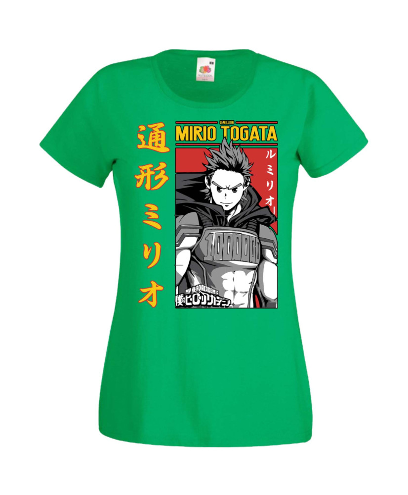 Дамска Тениска Manga Anime My Hero Academia Mirio Togata Дамска Тениска Manga Anime My Hero Academia Mirio Togata