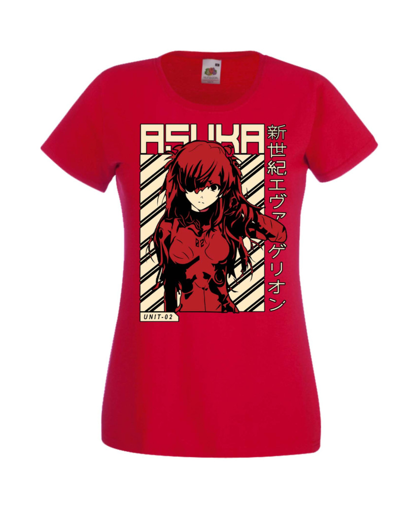 Дамска Тениска Manga Anime Neon Genesis Evangelion Asuka