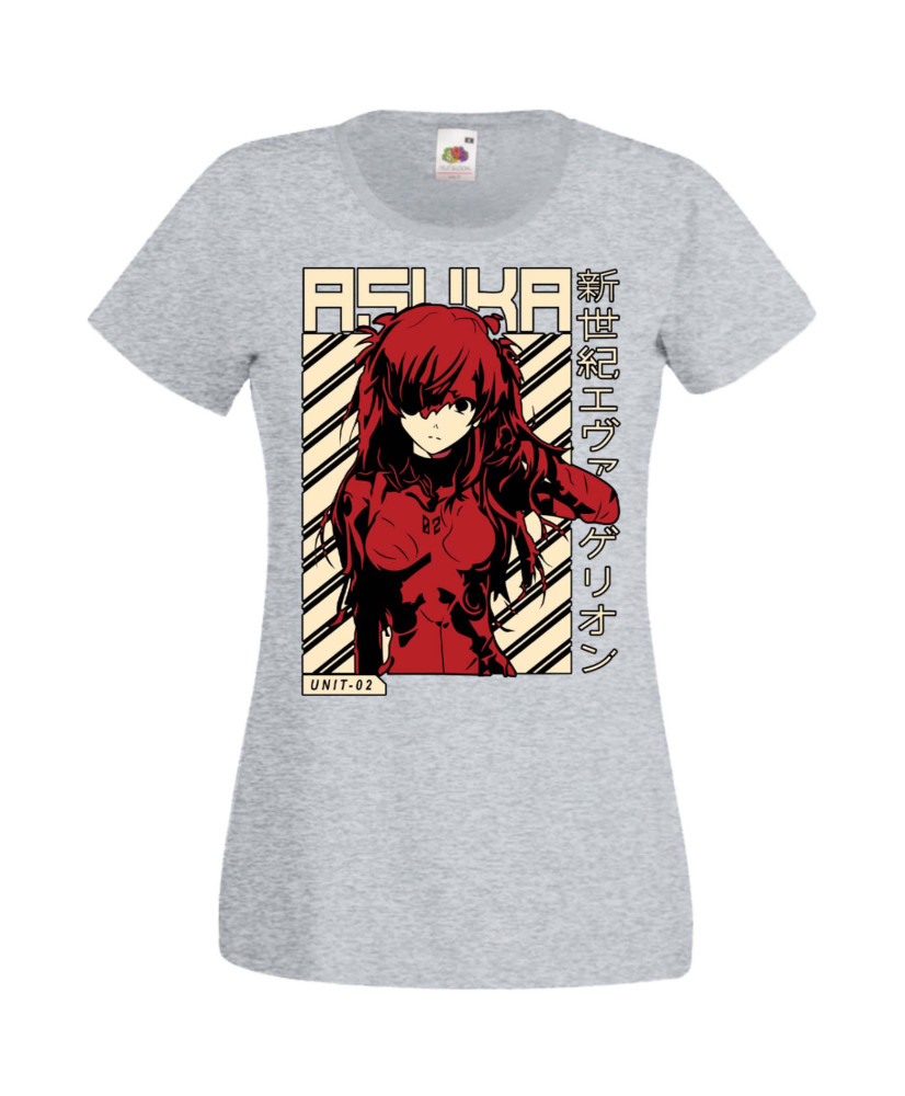 Дамска Тениска Manga Anime Neon Genesis Evangelion Asuka