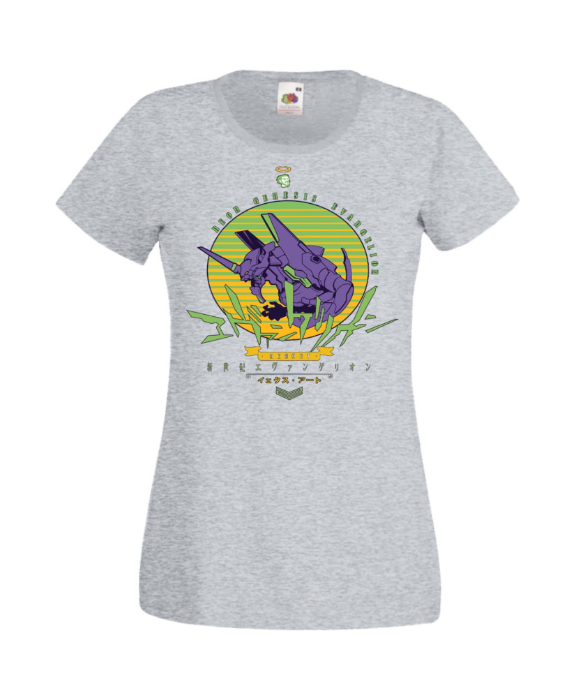 Дамска Тениска Manga Anime Neon Genesis Evangelion Eva Unit 01 Дамска Тениска Manga Anime Neon Genesis Evangelion Eva Unit 01