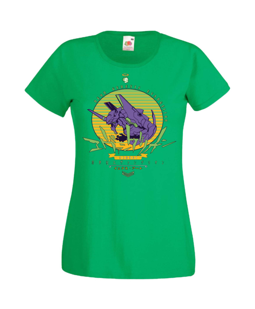 Дамска Тениска Manga Anime Neon Genesis Evangelion Eva Unit 01 Дамска Тениска Manga Anime Neon Genesis Evangelion Eva Unit 01