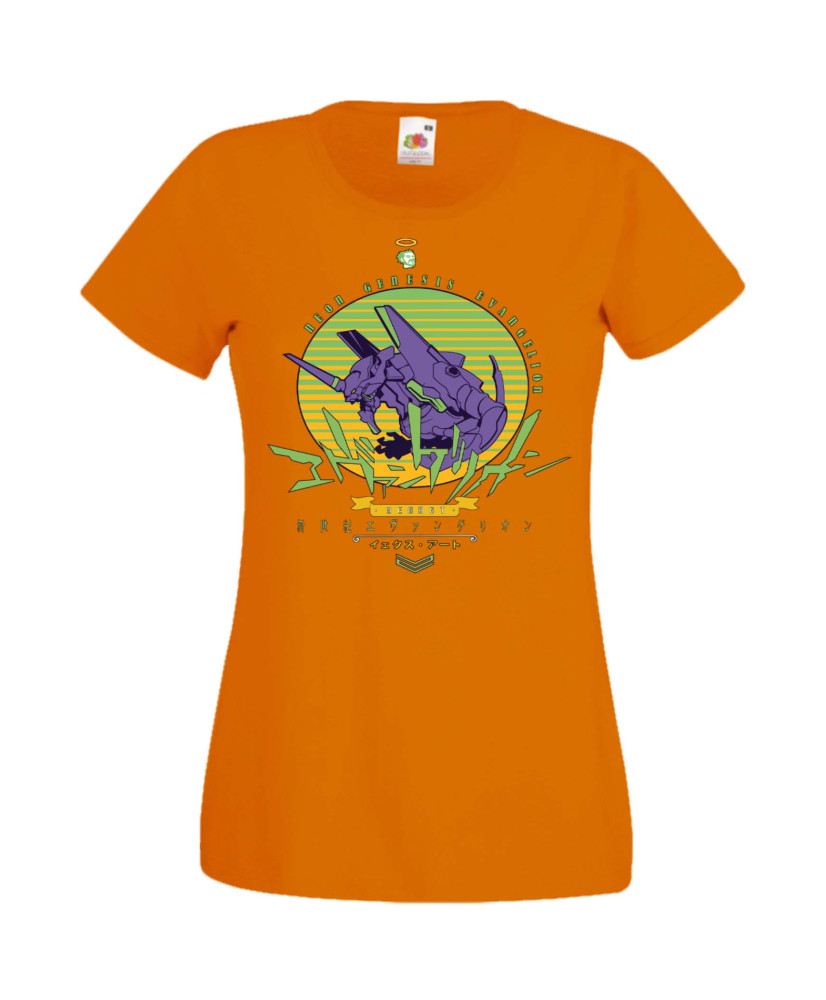 Дамска Тениска Manga Anime Neon Genesis Evangelion Eva Unit 01 Дамска Тениска Manga Anime Neon Genesis Evangelion Eva Unit 01