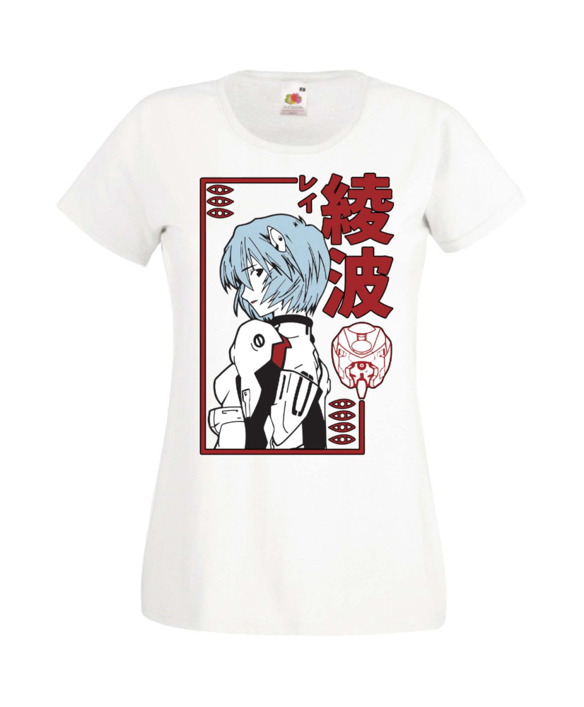 Дамска Тениска Manga Anime Neon Genesis Evangelion Rei Ayanami Дамска Тениска Manga Anime Neon Genesis Evangelion Rei Ayanami