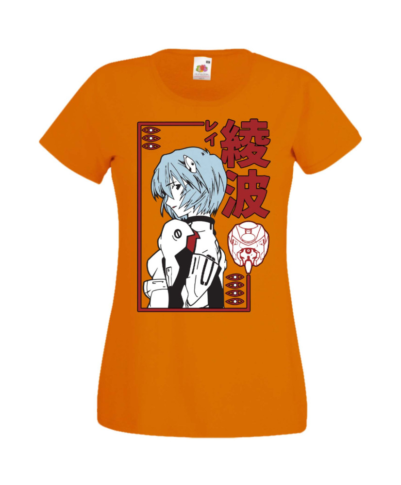 Дамска Тениска Manga Anime Neon Genesis Evangelion Rei Ayanami Дамска Тениска Manga Anime Neon Genesis Evangelion Rei Ayanami