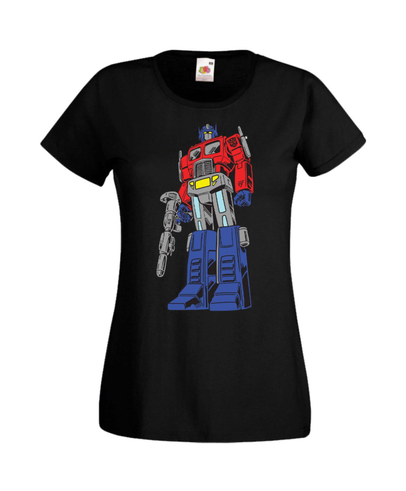 Дамска Тениска Manga Anime Transformers Optimus Prime 01