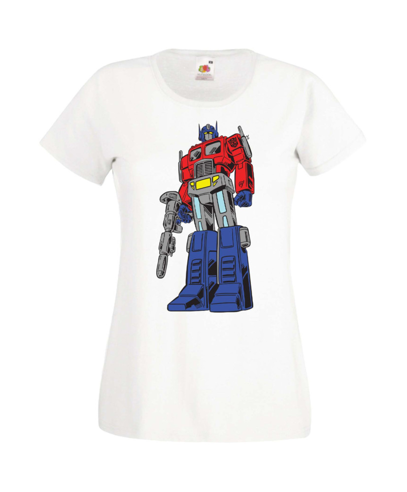Дамска Тениска Manga Anime Transformers Optimus Prime 01
