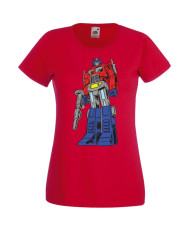 Дамска Тениска Manga Anime Transformers Optimus Prime 01