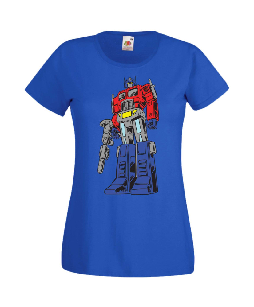 Дамска Тениска Manga Anime Transformers Optimus Prime 01