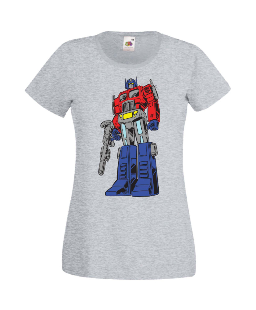 Дамска Тениска Manga Anime Transformers Optimus Prime 01
