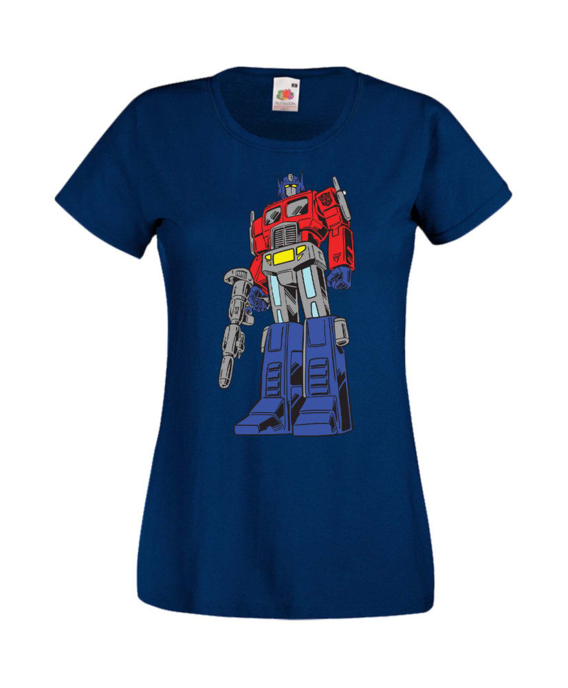 Дамска Тениска Manga Anime Transformers Optimus Prime 01