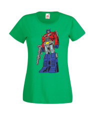 Дамска Тениска Manga Anime Transformers Optimus Prime 01