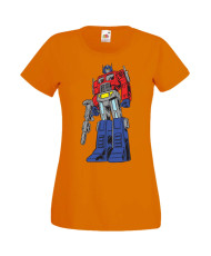 Дамска Тениска Manga Anime Transformers Optimus Prime 01