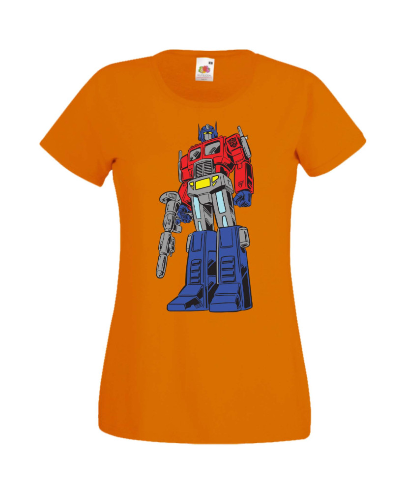 Дамска Тениска Manga Anime Transformers Optimus Prime 01