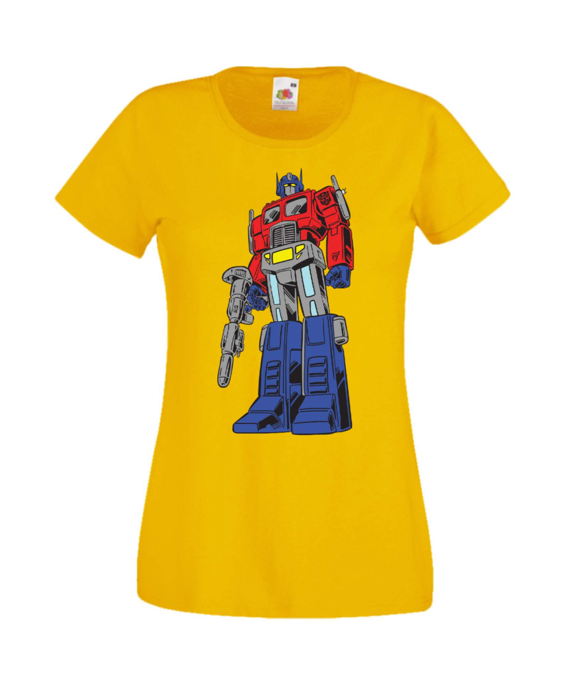 Дамска Тениска Manga Anime Transformers Optimus Prime 01