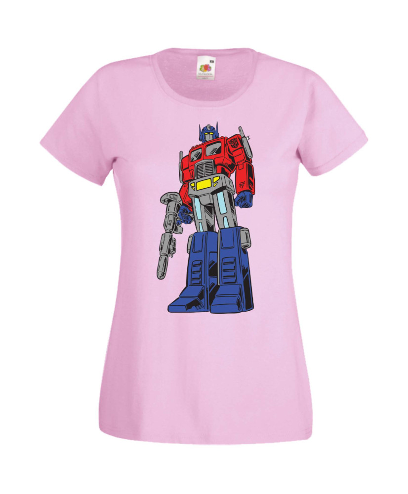 Дамска Тениска Manga Anime Transformers Optimus Prime 01