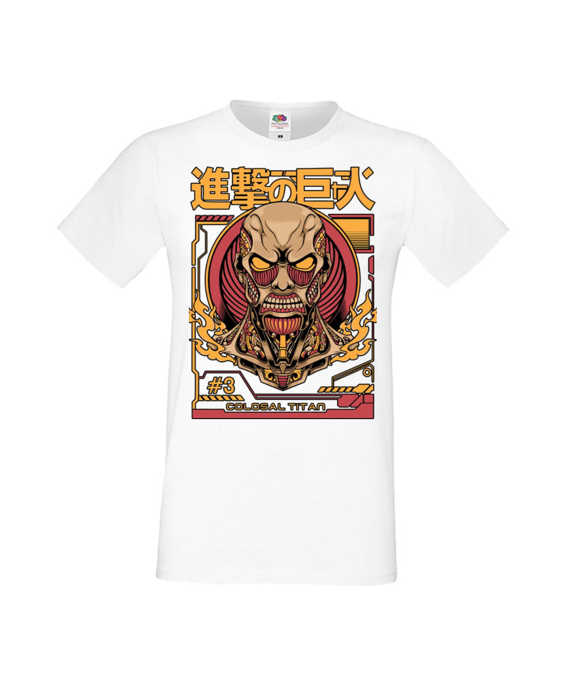 Мъжка Тениска Manga Anime Colosal Attack Мъжка Тениска Manga Anime Colosal Attack