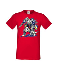 Мъжка Тениска Manga Anime Ninja Robot Mech