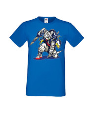 Мъжка Тениска Manga Anime Ninja Robot Mech