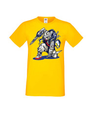 Мъжка Тениска Manga Anime Ninja Robot Mech