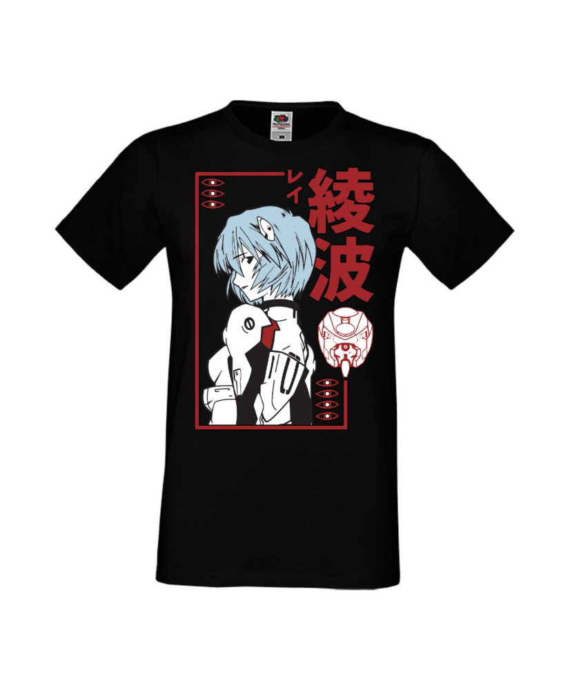Мъжка Тениска Manga Anime Genesis Rei Ayanami