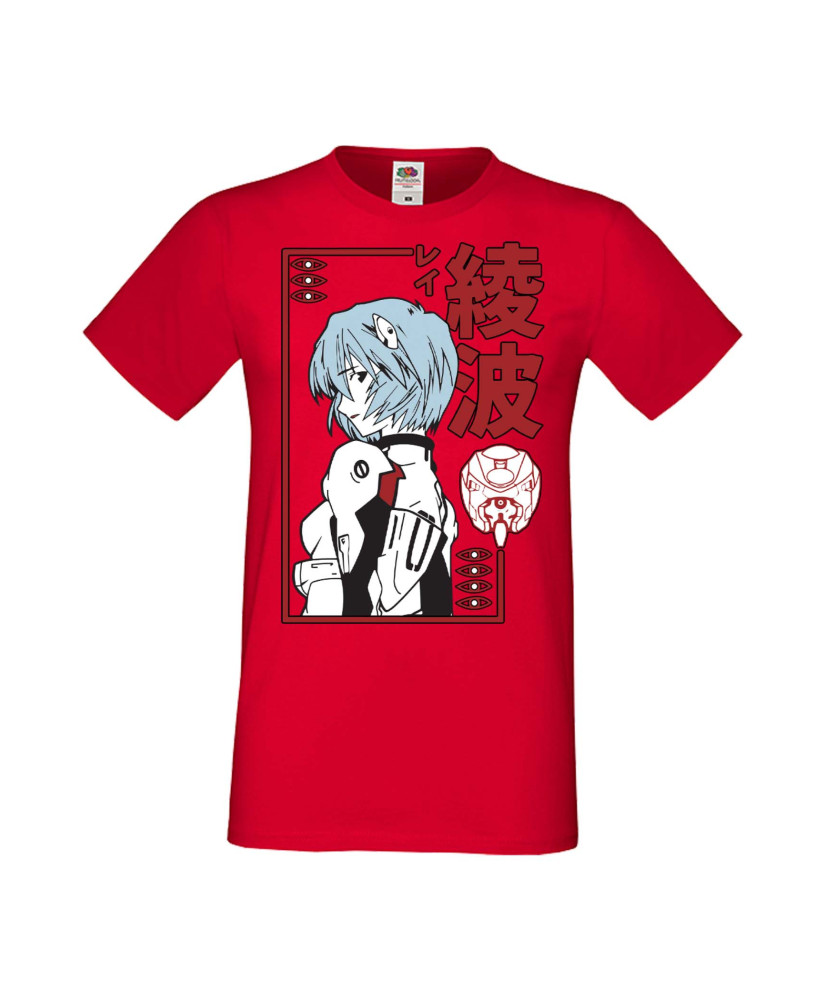 Мъжка Тениска Manga Anime Genesis Rei Ayanami