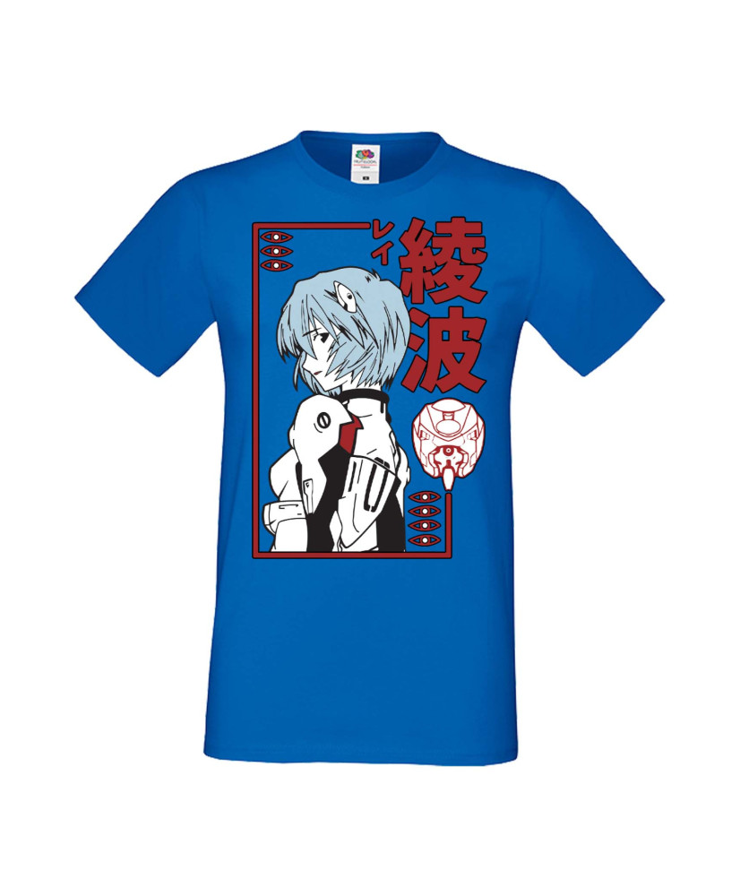 Мъжка Тениска Manga Anime Genesis Rei Ayanami
