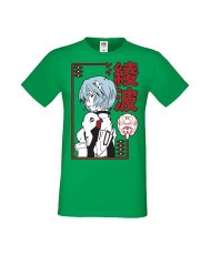 Мъжка Тениска Manga Anime Genesis Rei Ayanami