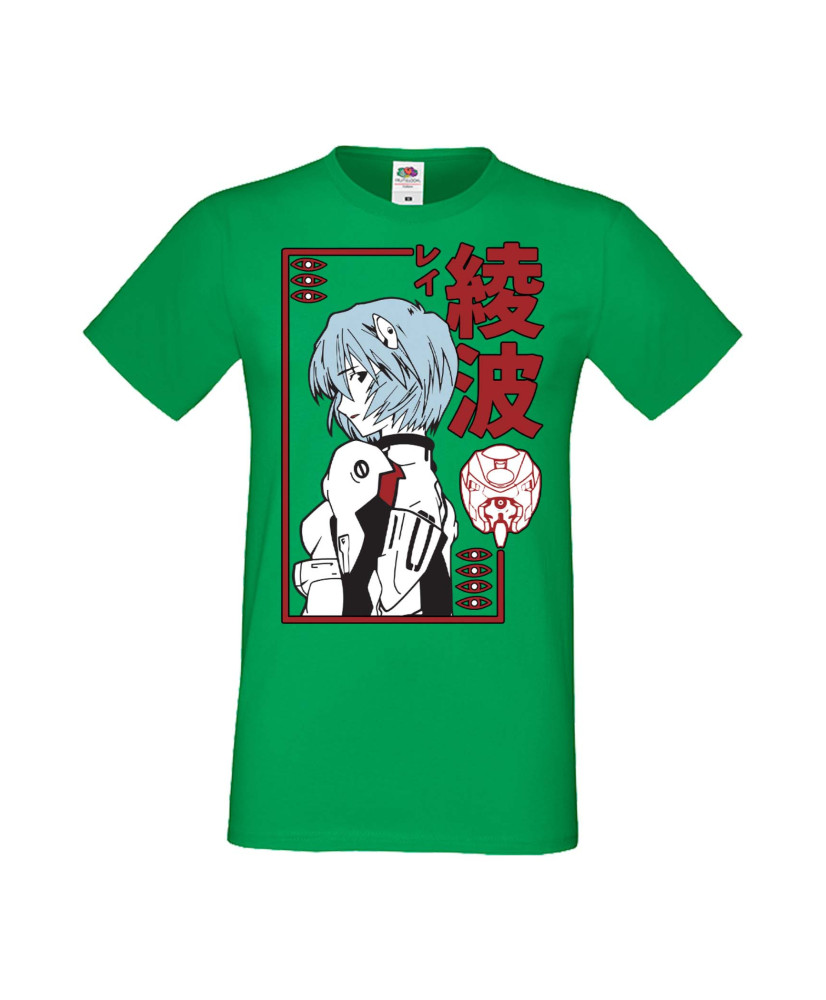Мъжка Тениска Manga Anime Genesis Rei Ayanami
