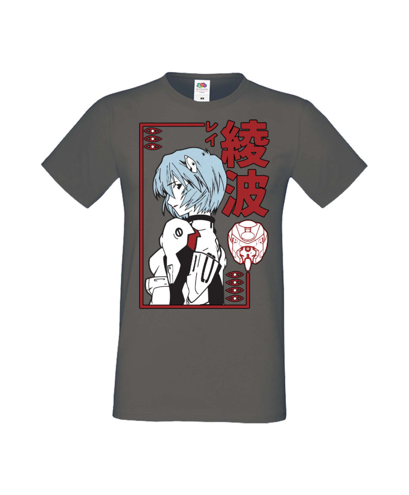 Мъжка Тениска Manga Anime Genesis Rei Ayanami