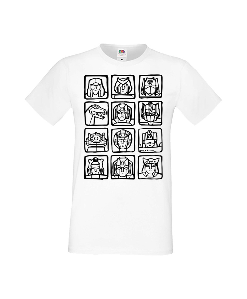 Мъжка Тениска Manga Anime Car Robots
