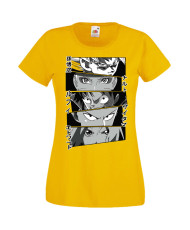 Дамска Тениска Manga Anime Anime Heroes Naruto Goku Luffy Sakura