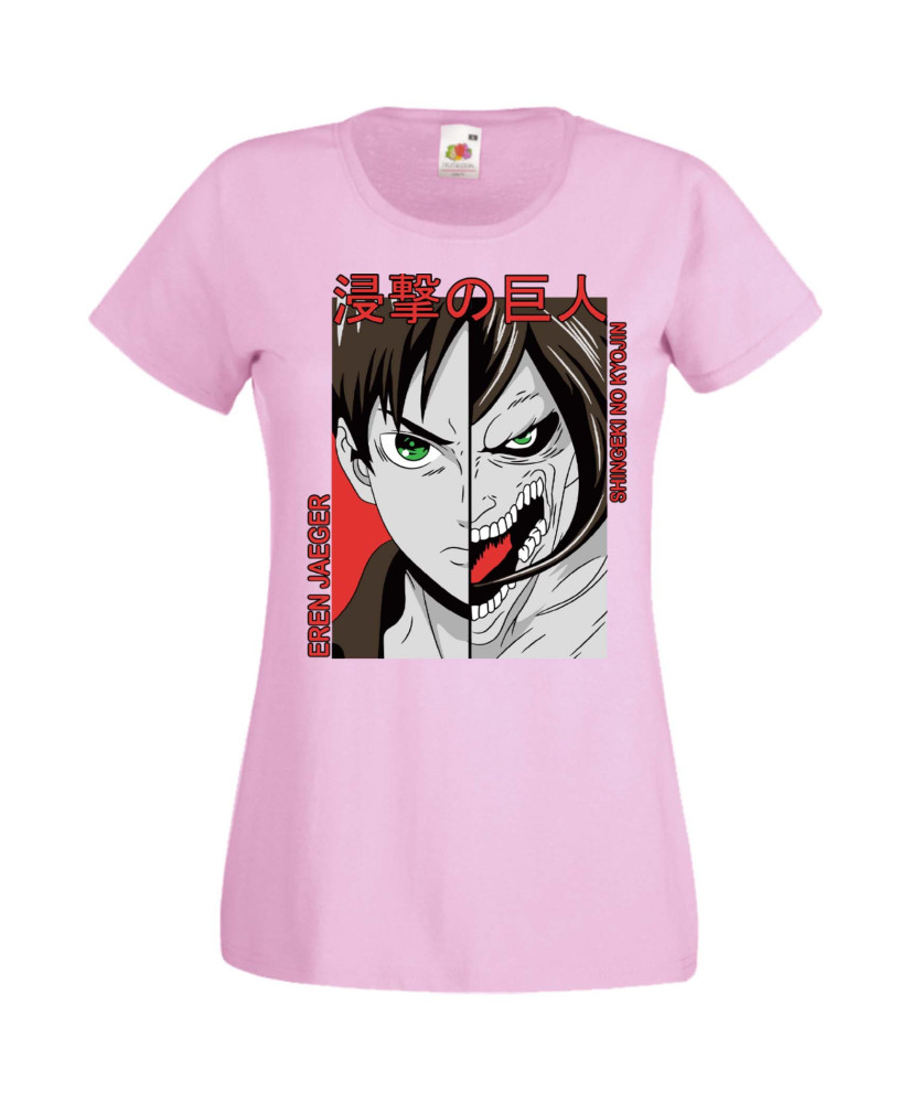 Дамска Тениска Manga Anime Attack On Titan Eren Jaeger 01