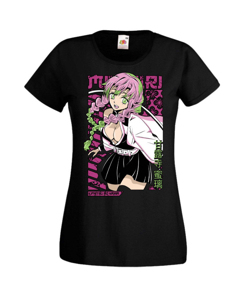 Дамска Тениска Manga Anime Demon Slayer Kanroji Mitsuri Дамска Тениска Manga Anime Demon Slayer Kanroji Mitsuri