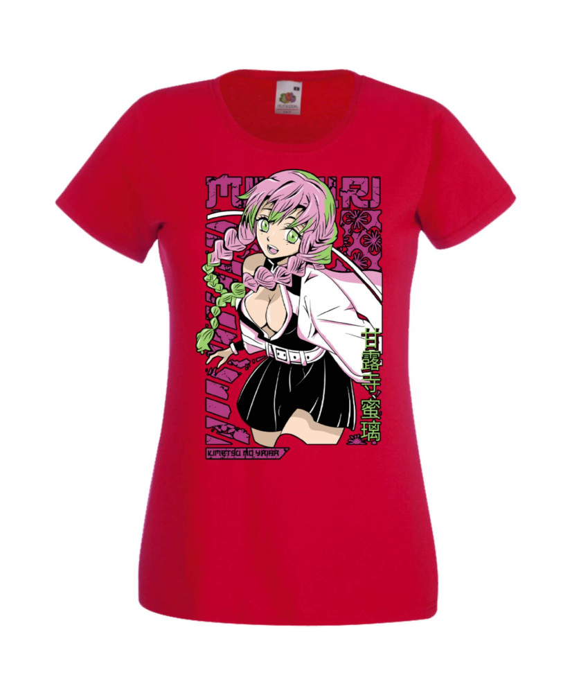 Дамска Тениска Manga Anime Demon Slayer Kanroji Mitsuri