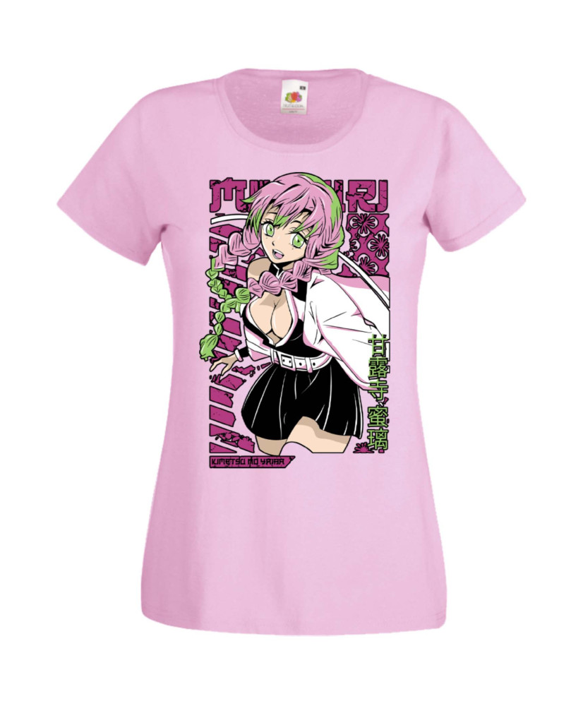 Дамска Тениска Manga Anime Demon Slayer Kanroji Mitsuri Дамска Тениска Manga Anime Demon Slayer Kanroji Mitsuri