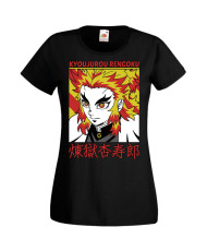 Дамска Тениска Manga Anime Demon Slayer Kyojuro Rengoku 02