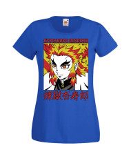 Дамска Тениска Manga Anime Demon Slayer Kyojuro Rengoku 02