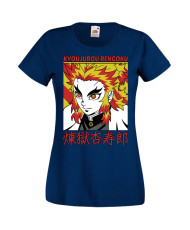 Дамска Тениска Manga Anime Demon Slayer Kyojuro Rengoku 02